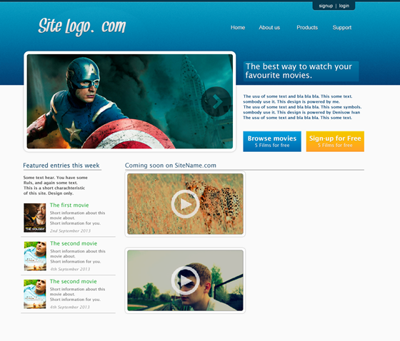 Web design: My works